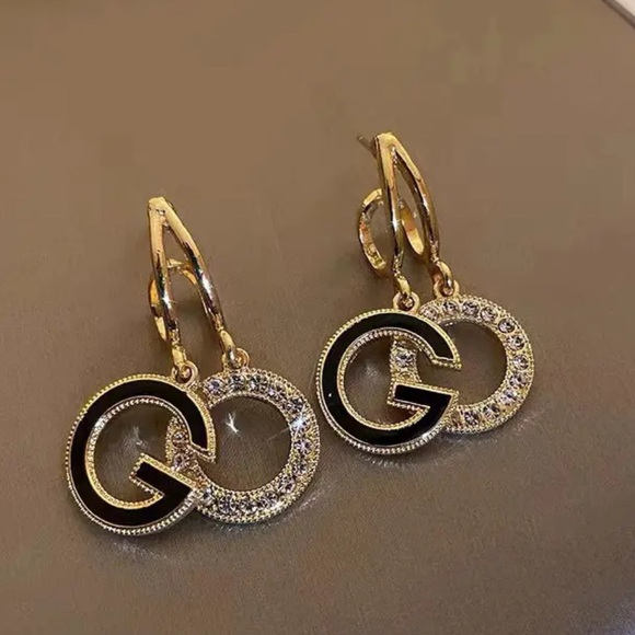 New Letter Double Circle Fashion Earrings - Picture 6 of 6